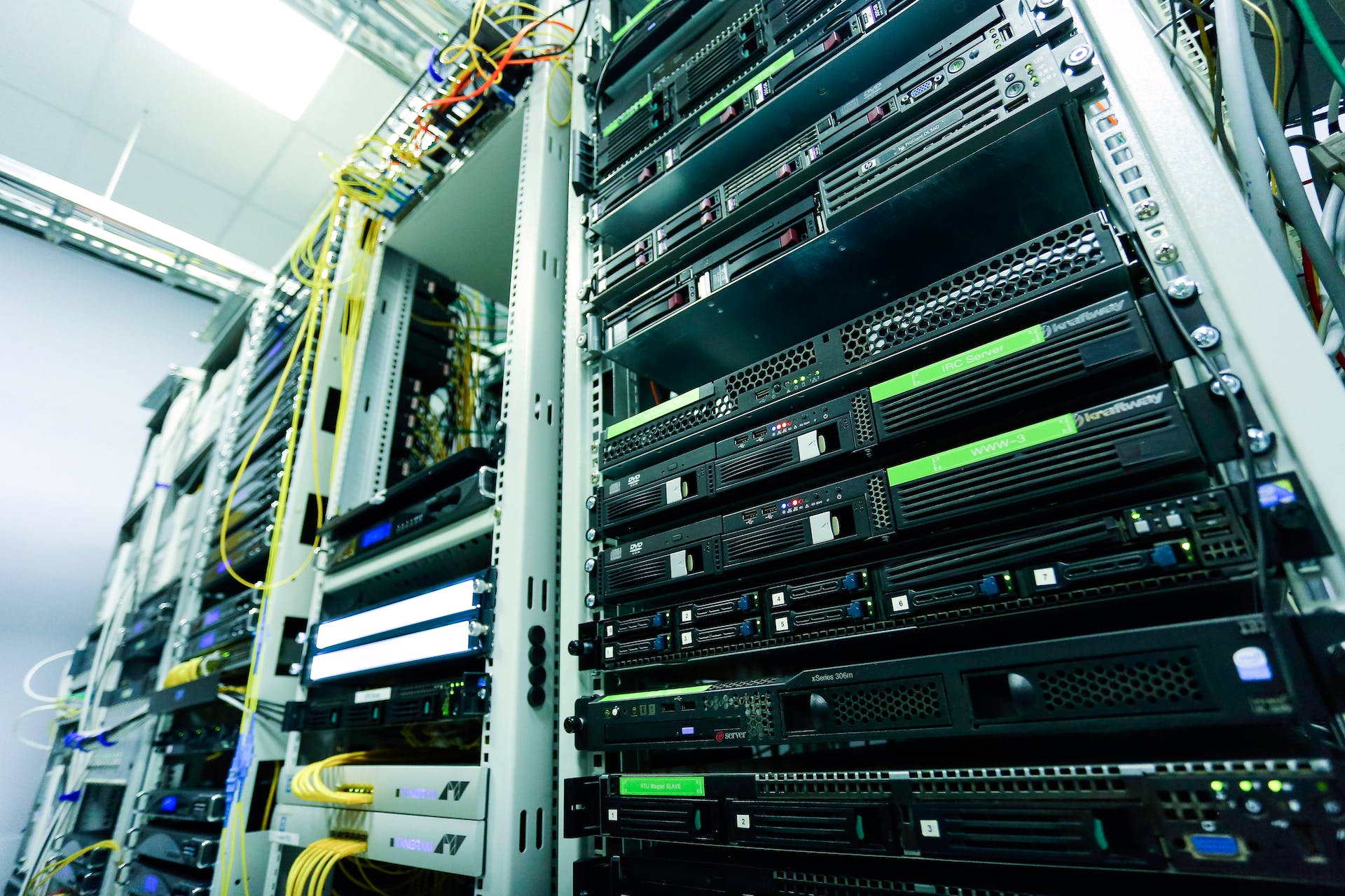 server racks in a data center | Data Center Energy Usage