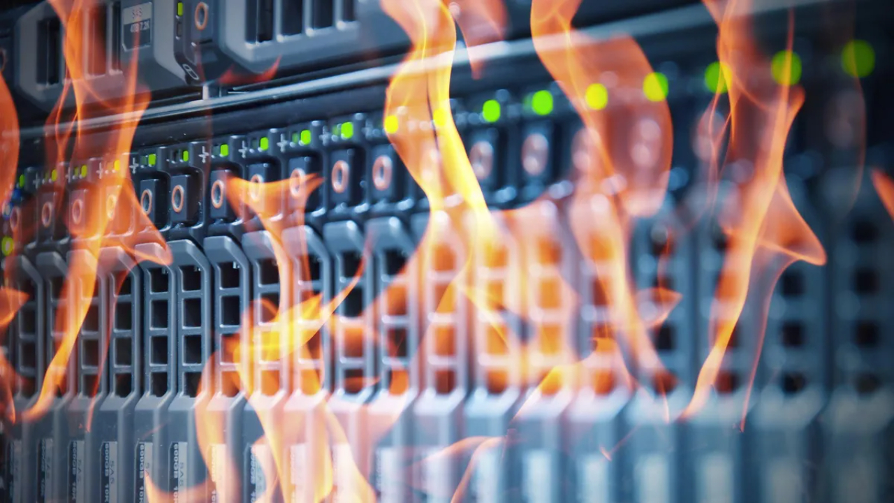 fire in the server racks | Overheating